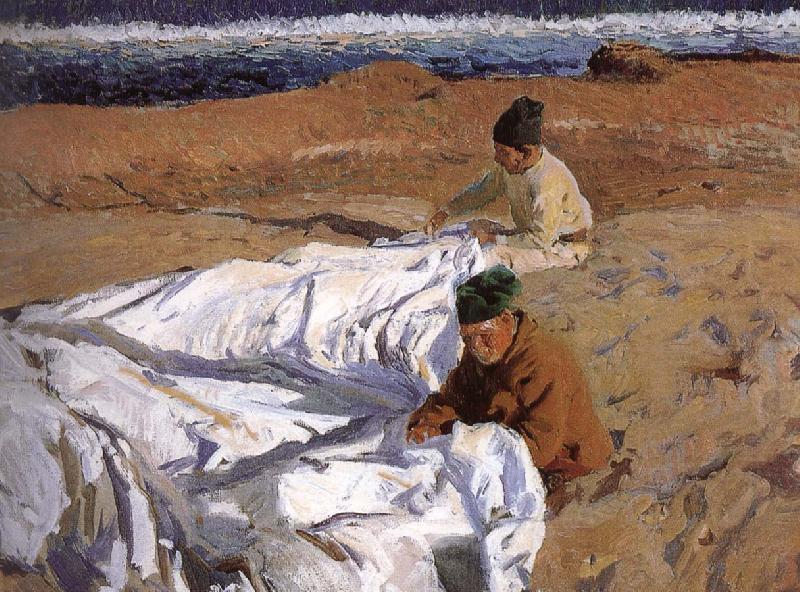 Joaquin Sorolla Fan meeting china oil painting image